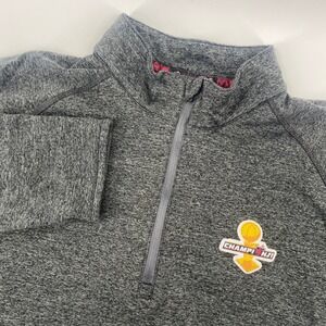 Levelwear Quarter Zip Mens XL Gray Miami Heat 2013 NBA Champions Pullover Jacket